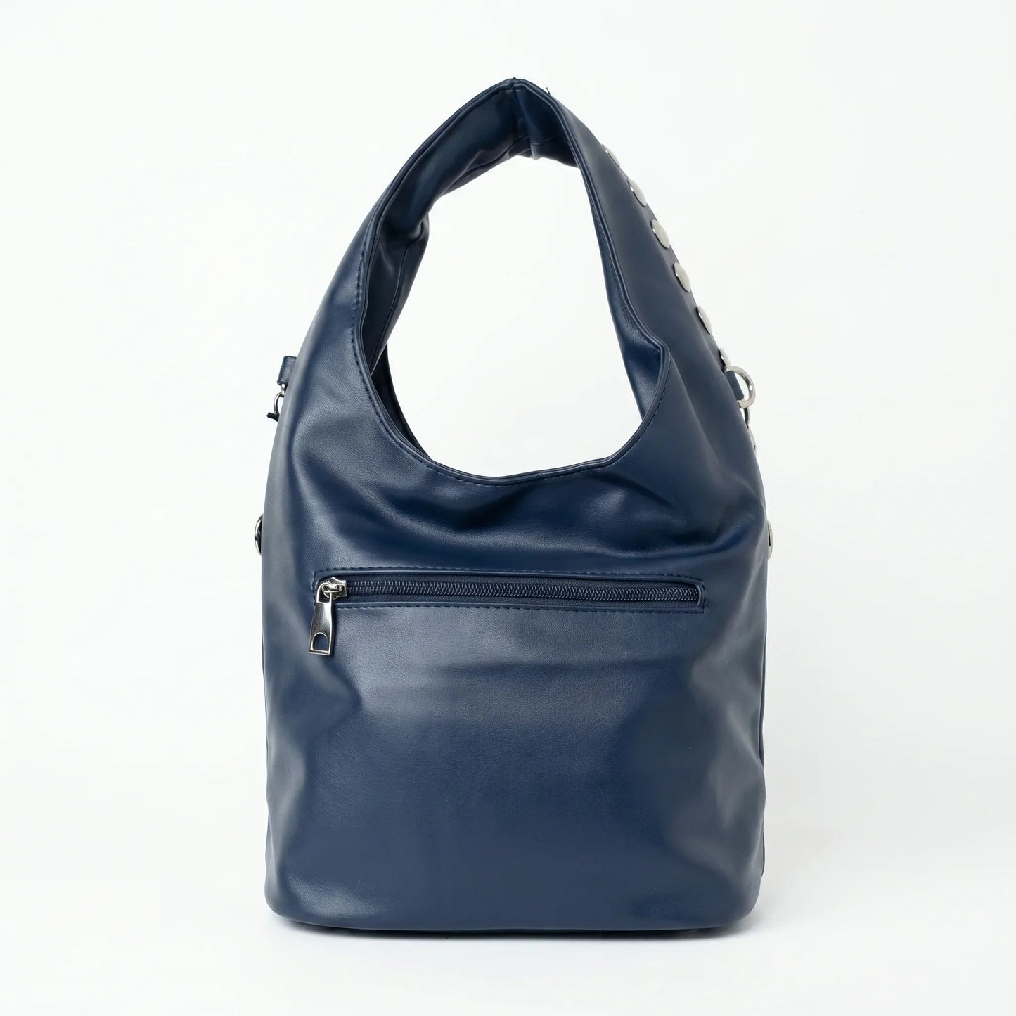 Borsa Silver Dot Media in Ecopelle con Tracolla Regolabile