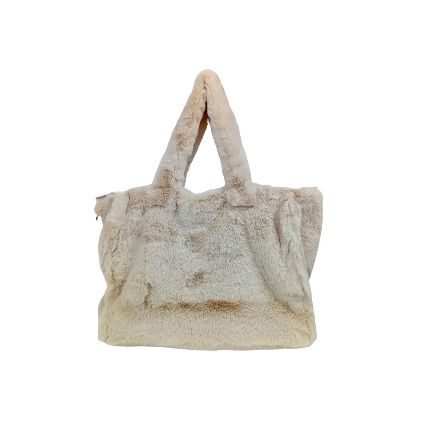 Fuzzy faux-fur tote bag MS-0700