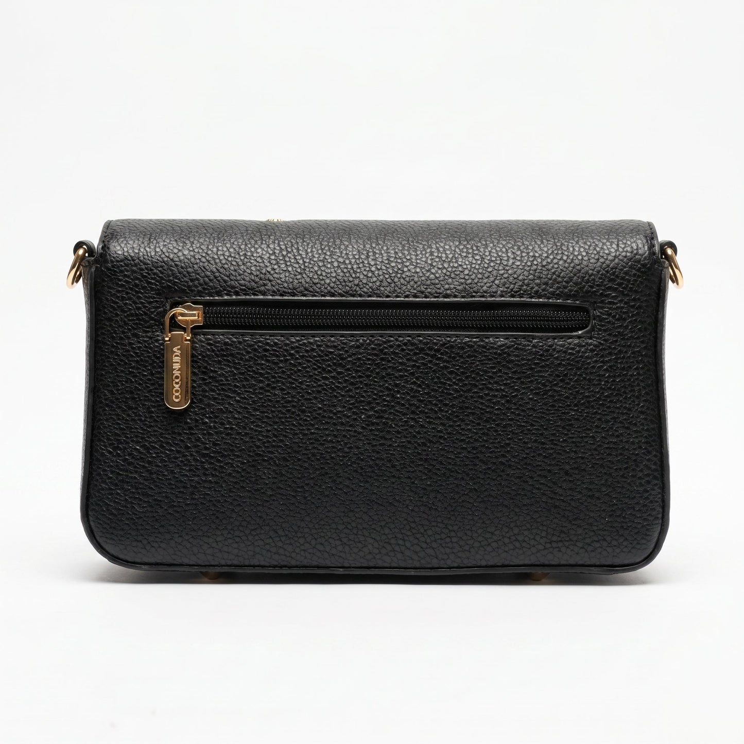 Borsa Tracolla in Ecopelle con Logo in Rilievo e Borchie – Coconuda