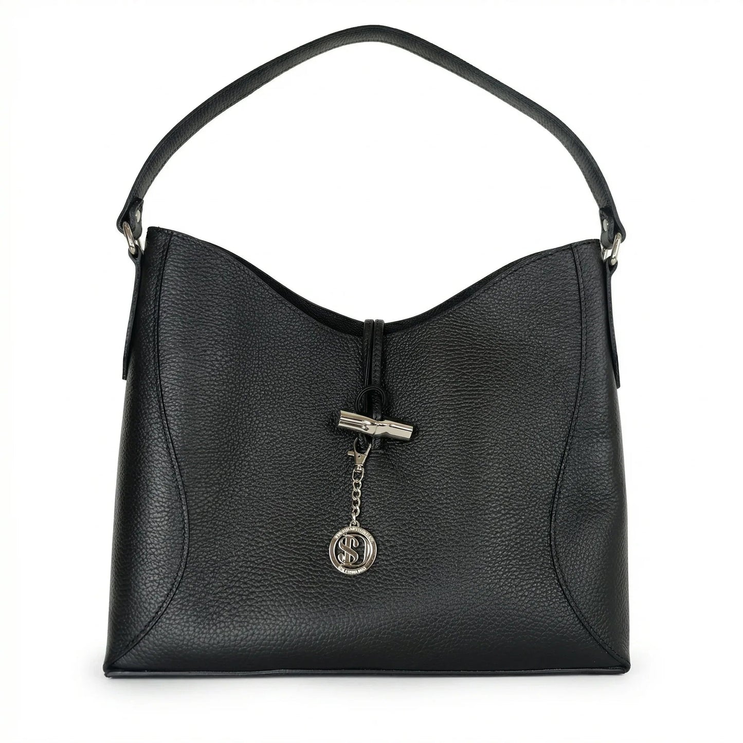 Borsa a Tracolla Lorenza in Vera Pelle Grande Capiente