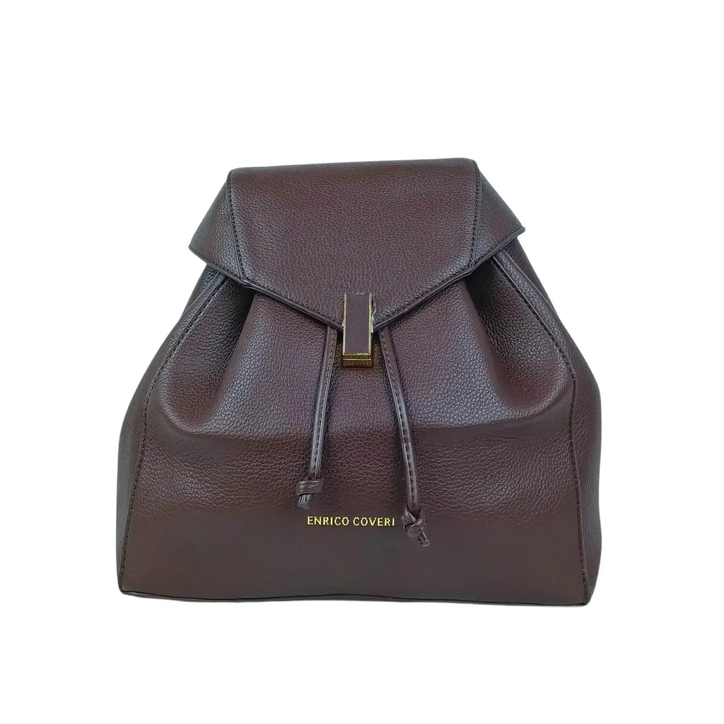 Brown Leather Backpack for Women MS-8289