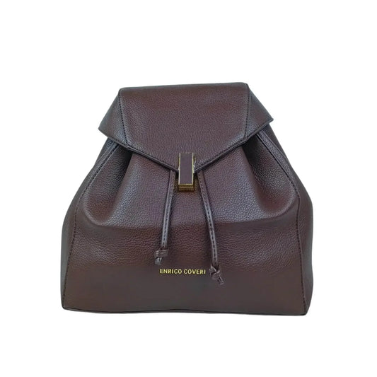 Brown Leather Backpack for Women MS-8289