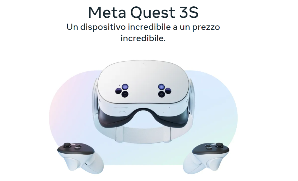 Meta Quest Oculus Quest 3s 256Gb Visore Vr All In One Avanzato Metaverso Fitness