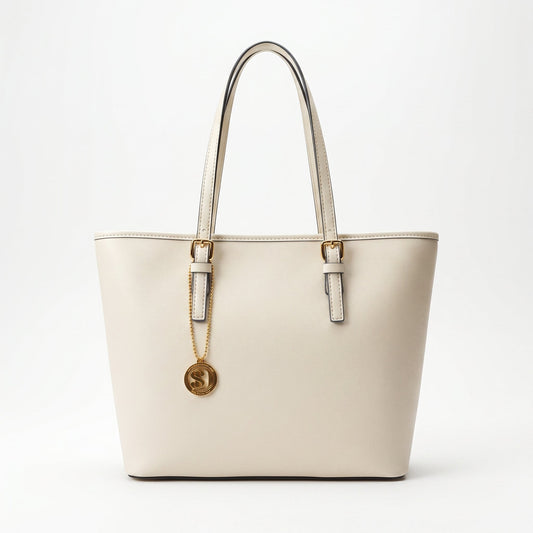 Borsa Serena Shopper in Vera Pelle Saffiano con Doppia Tasca Interna – Stile Donna Bags