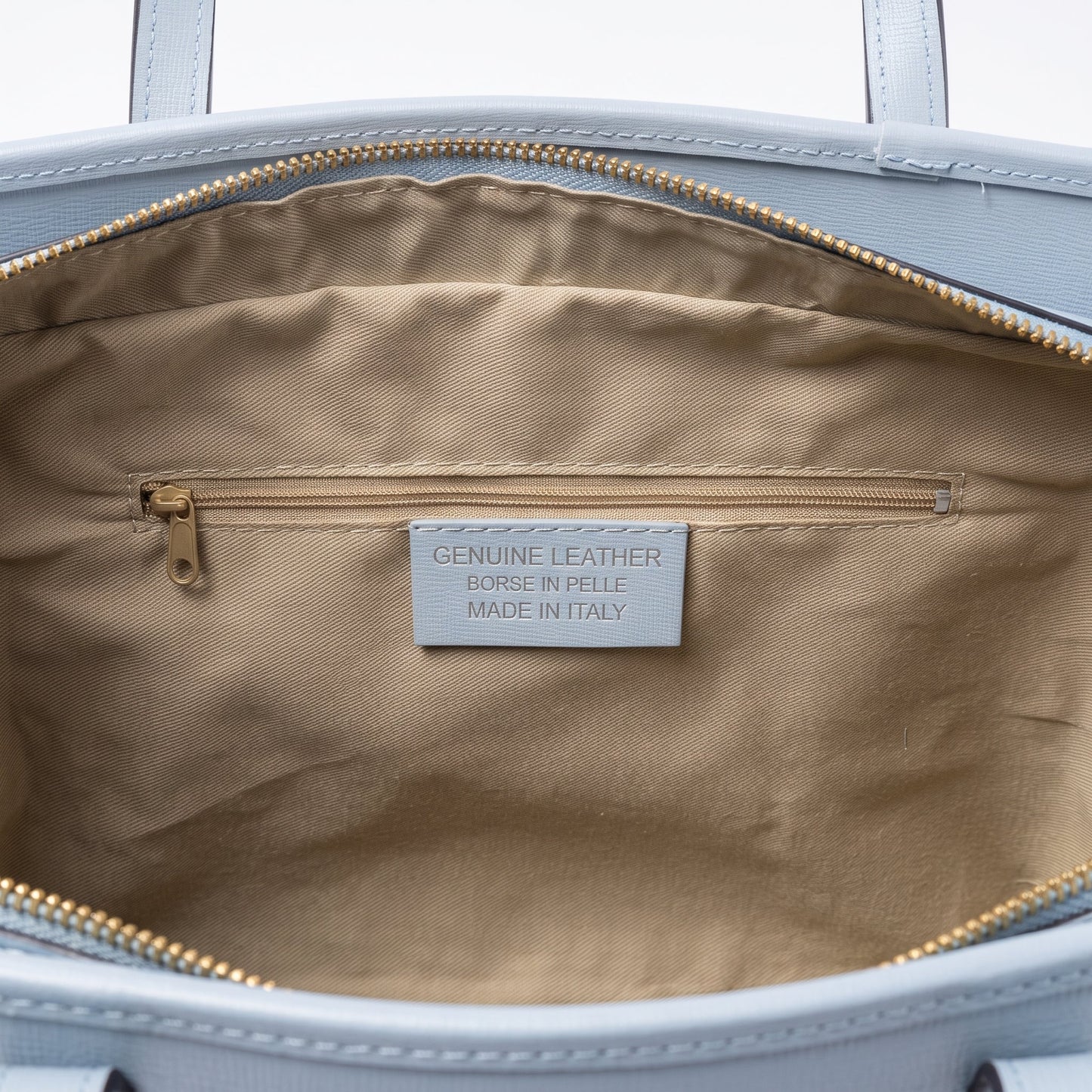 Borsa Serena Shopper in Vera Pelle Saffiano con Doppia Tasca Interna – Stile Donna Bags