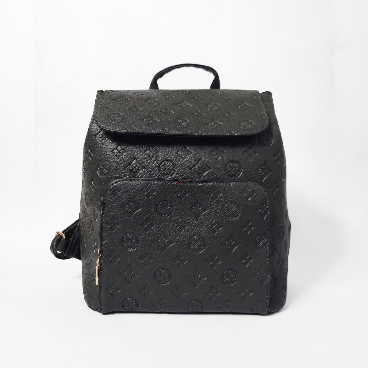 Gray leather backpack - MS-7112