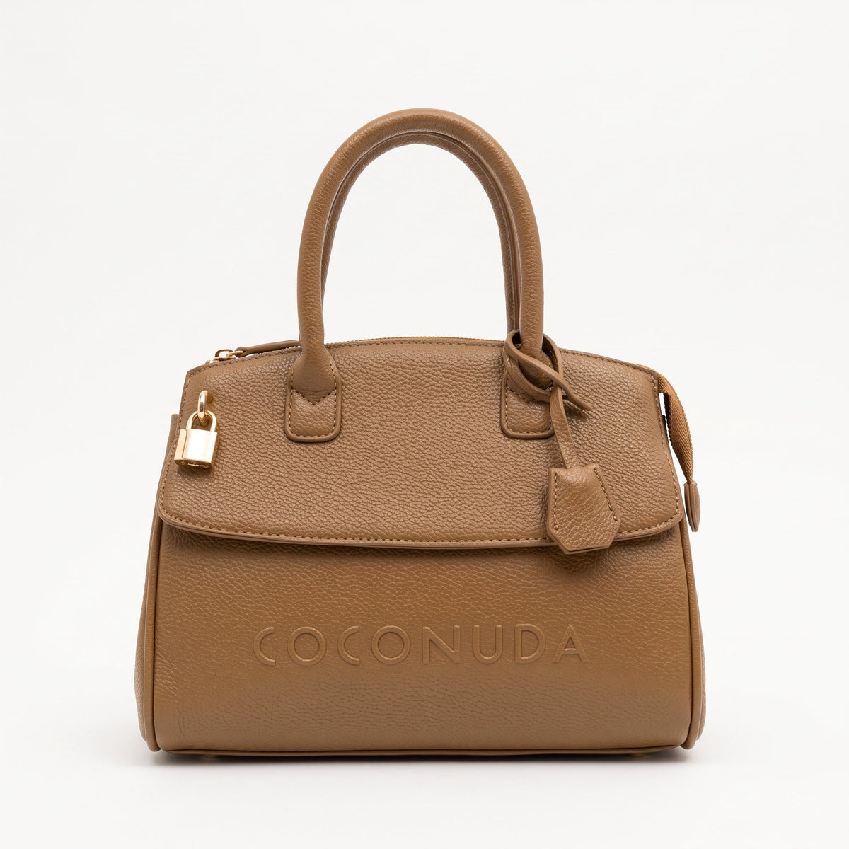 Leather Handbag with Shoulder Strap - MS-8345
