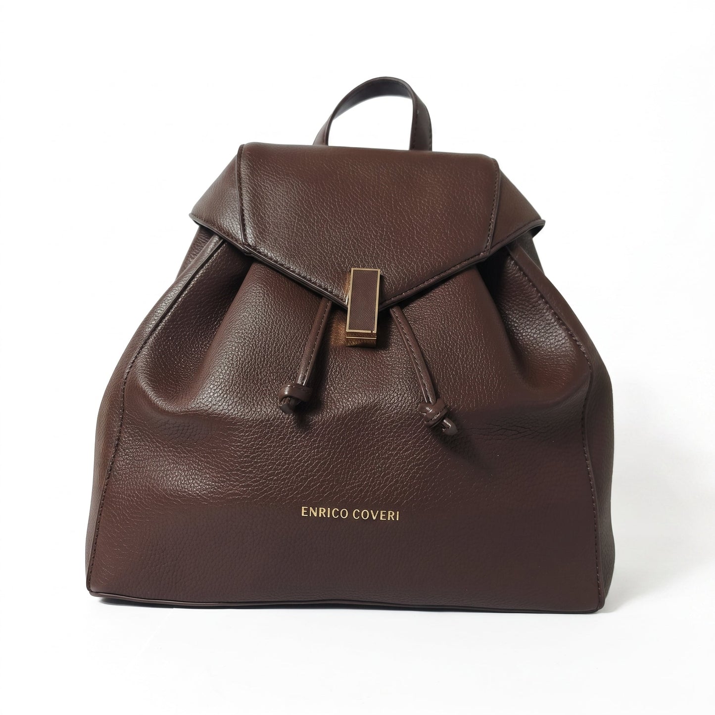 Brown Leather Backpack for Women MS-8289