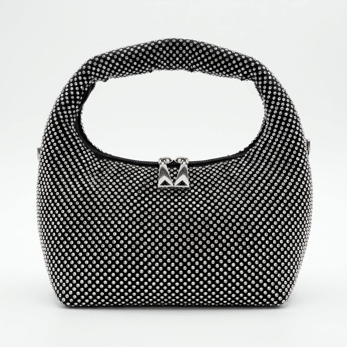 Borsa da Sera in Mesh di Strass Oro