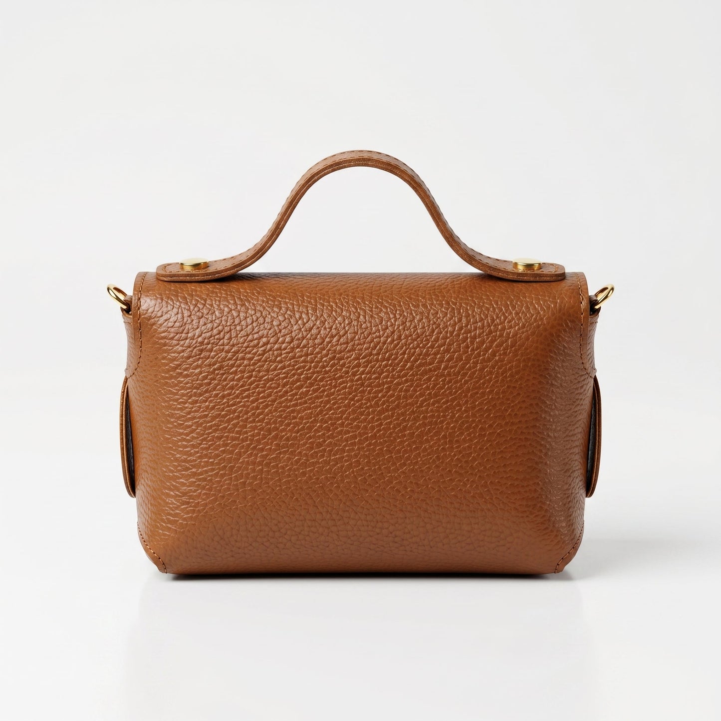 Amina Mini Borsa da Donna in Vera Pelle con Catena Dorata