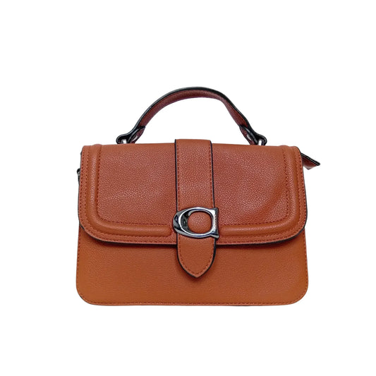 Charro Borsa a Spalla Rigida in Ecopelle con Design Minimalista