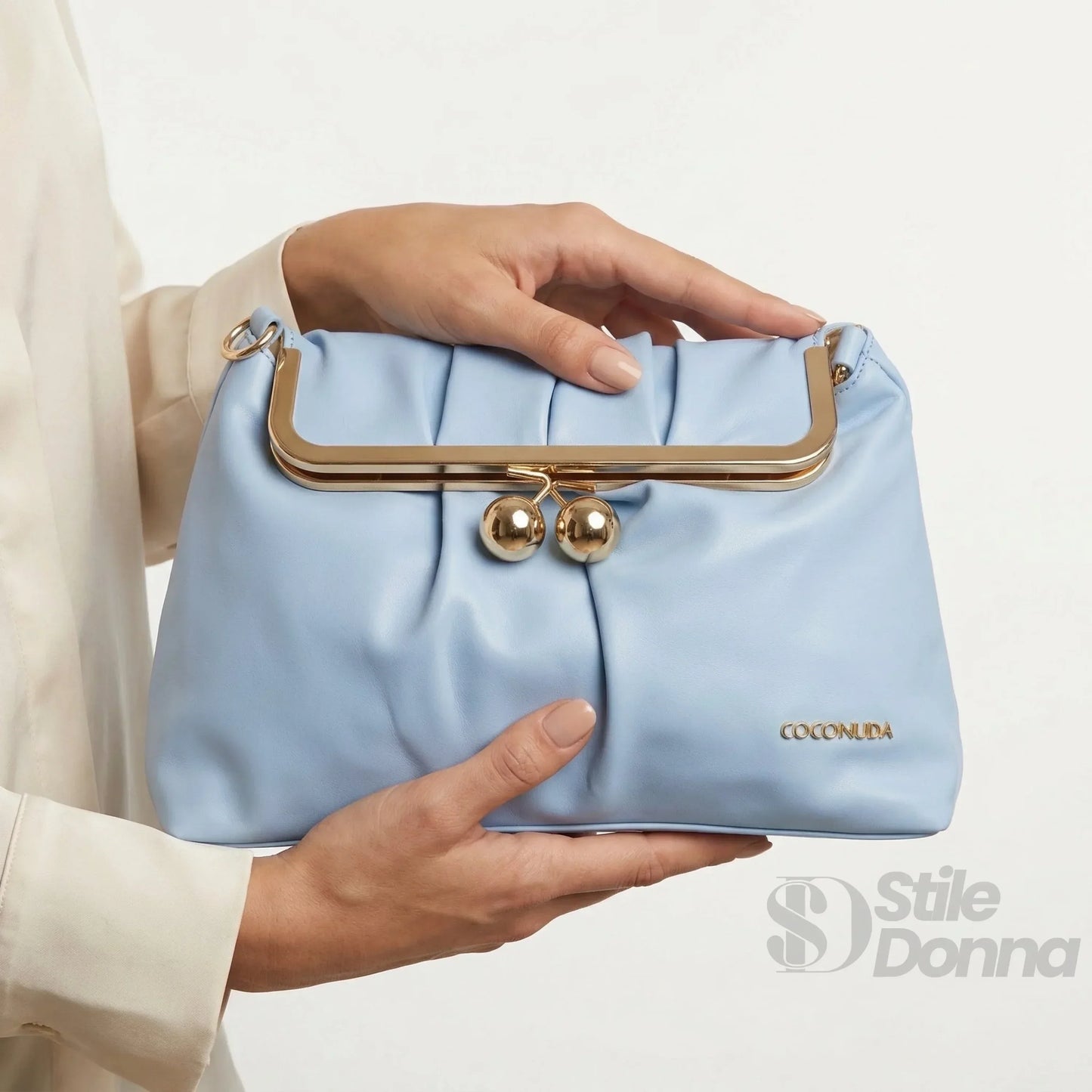 Coconuda Pochette in Ecopelle Morbida con Chiusura a Scatto