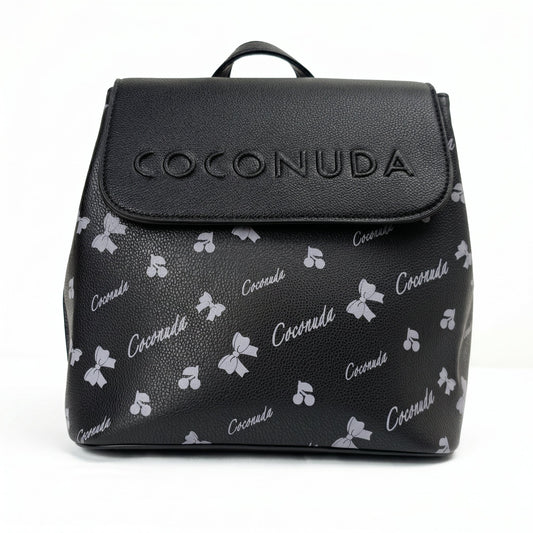 Coconuda Zaino in Ecopelle con Chiusura Magnetica e Finitura Argento