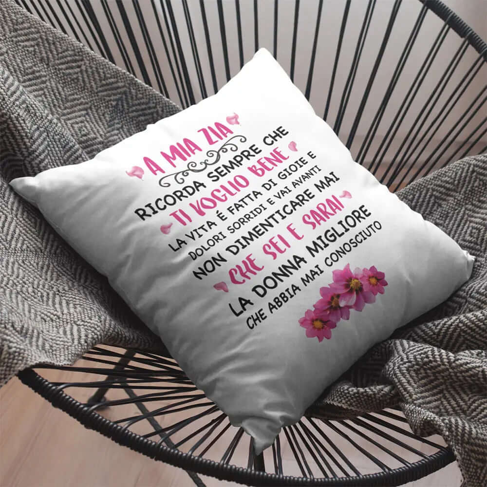 Cuscino A Mia Zia Ti Voglio Bene
