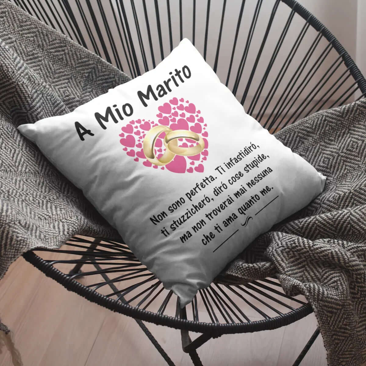 Cuscino A mio Marito Non sono Perfetta