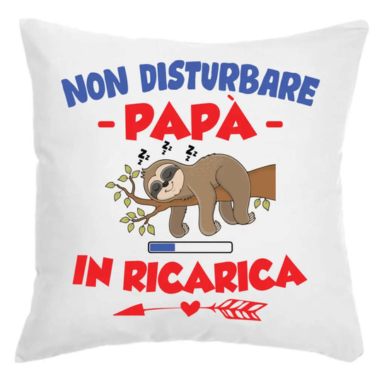 Cuscino Non Disturbare Papà In Ricarica
