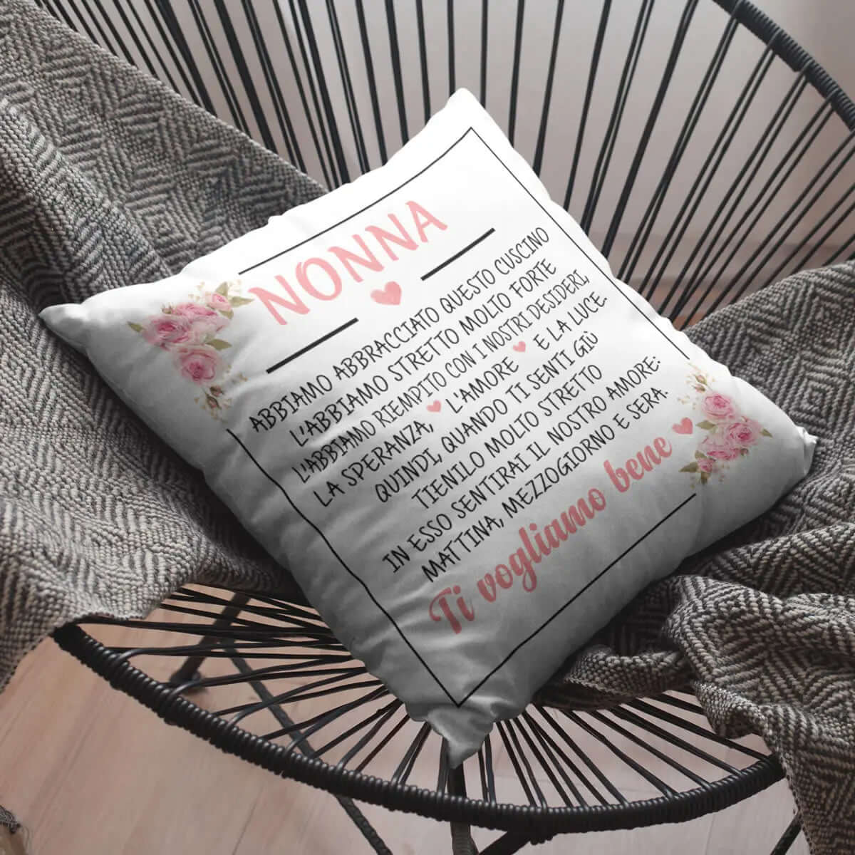 Cuscino Nonna ti vogliamo bene
