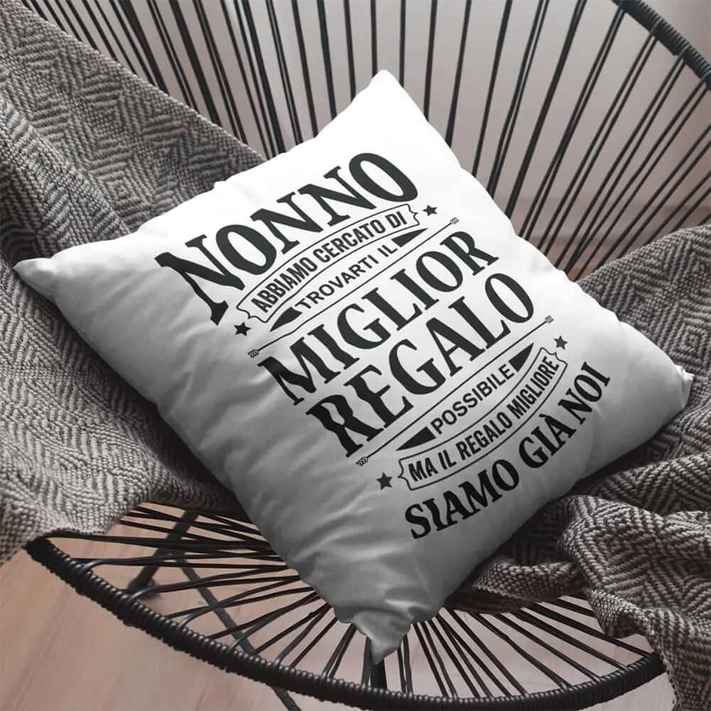 Cuscino Nonno il miglior regalo per te