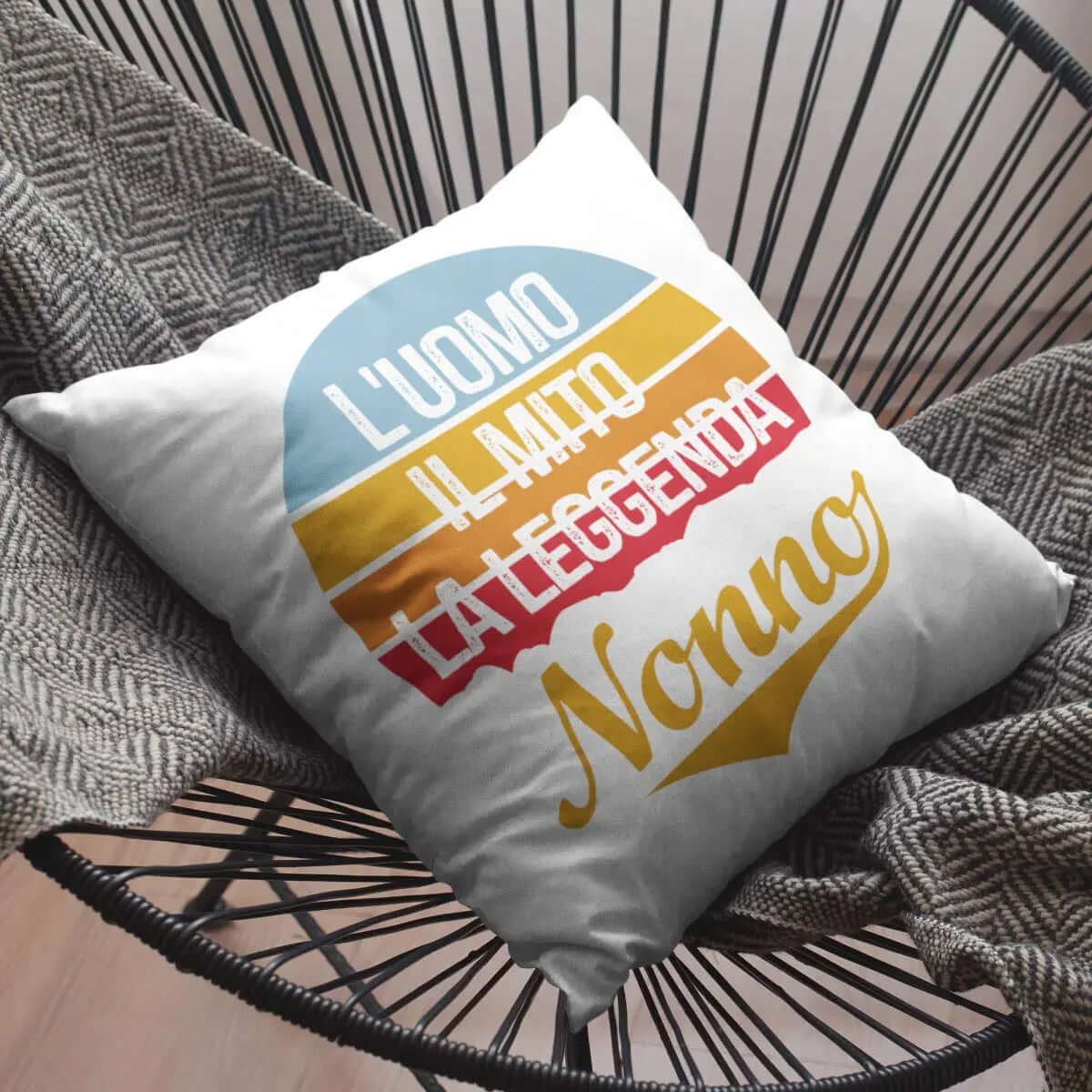 Cuscino Uomo Mito Leggenda Nonno