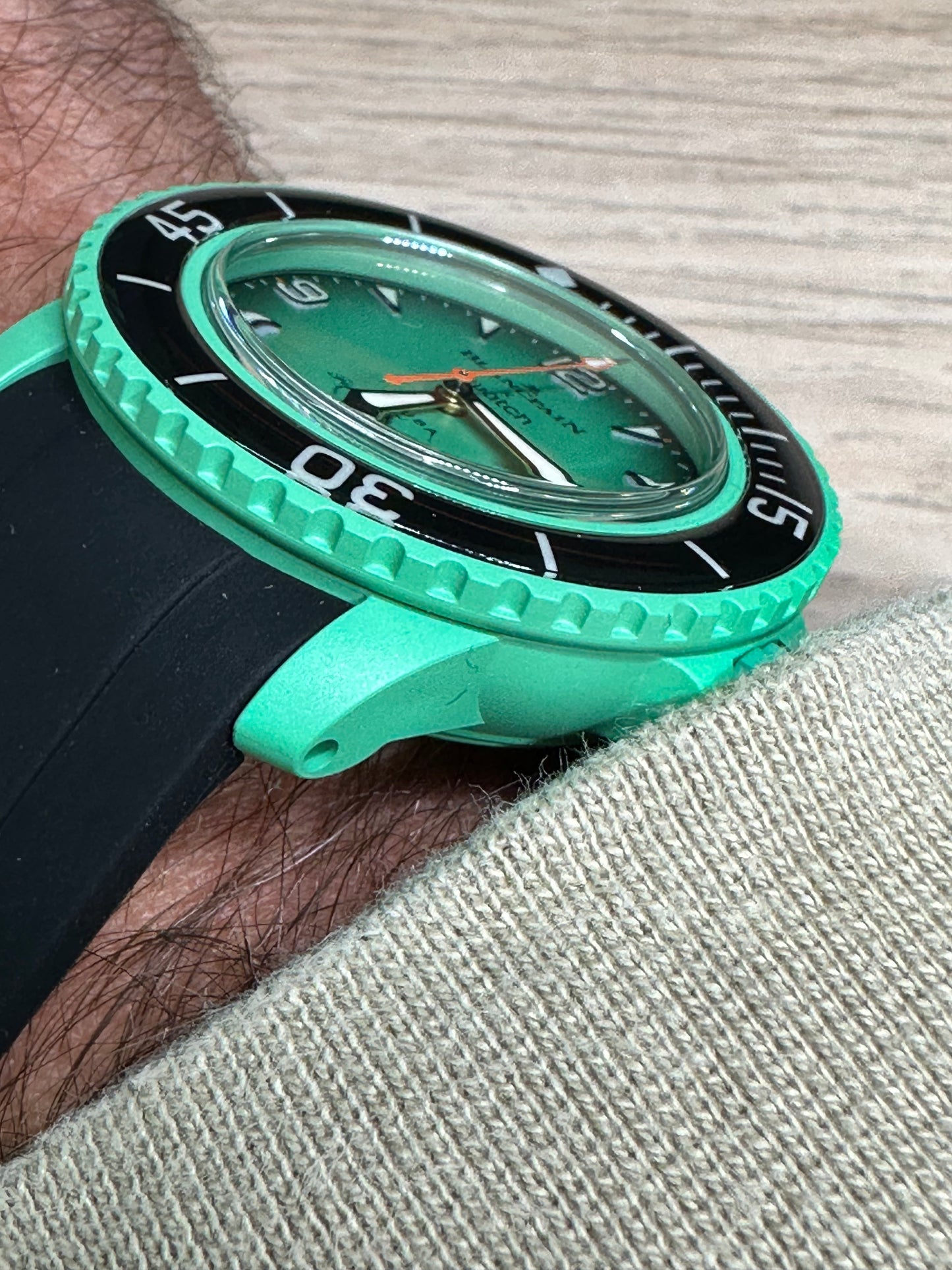 Cinturini BLANC in silicone da 22mm (Es. BlancpainxSwatch)