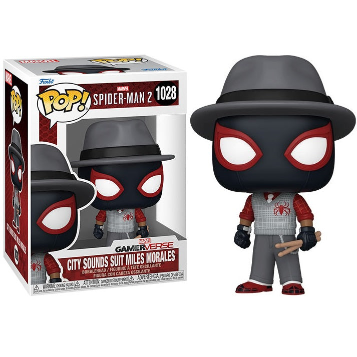 Funko Pop! Marvel Spiderman 2 - (1028) City Sounds Suit Miles Morales Figure 9Cm