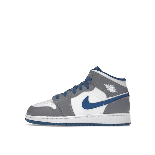 Jordan 1 Mid True Blue Cement (GS)