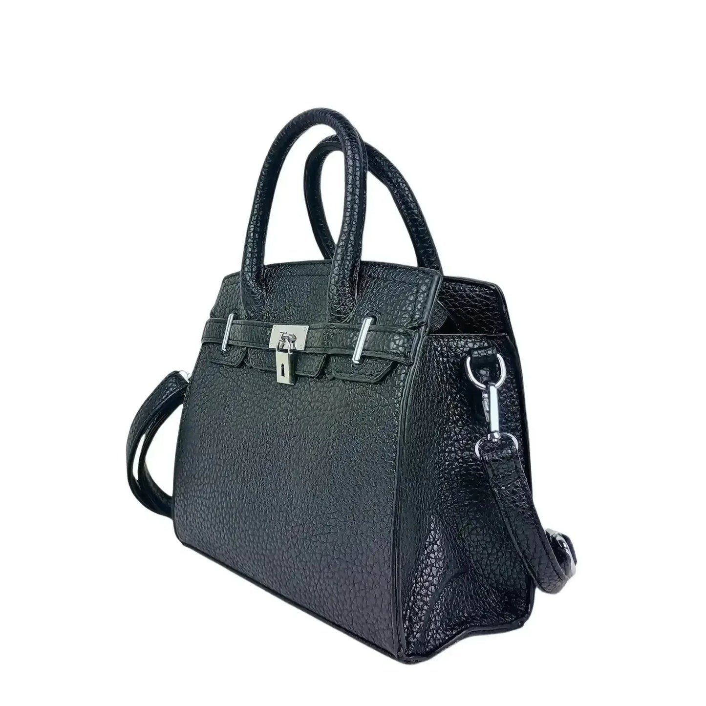 Elegant Black Leather Handbag for Women