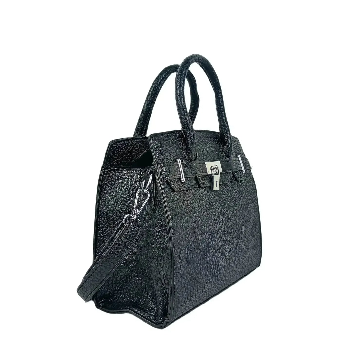 Elegant Black Leather Handbag for Women
