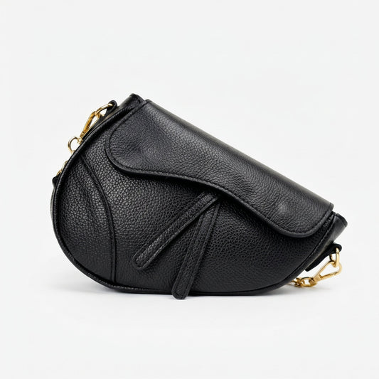 Eliza Borsa a Tracolla in Vera Pelle con Chiusura Sicura