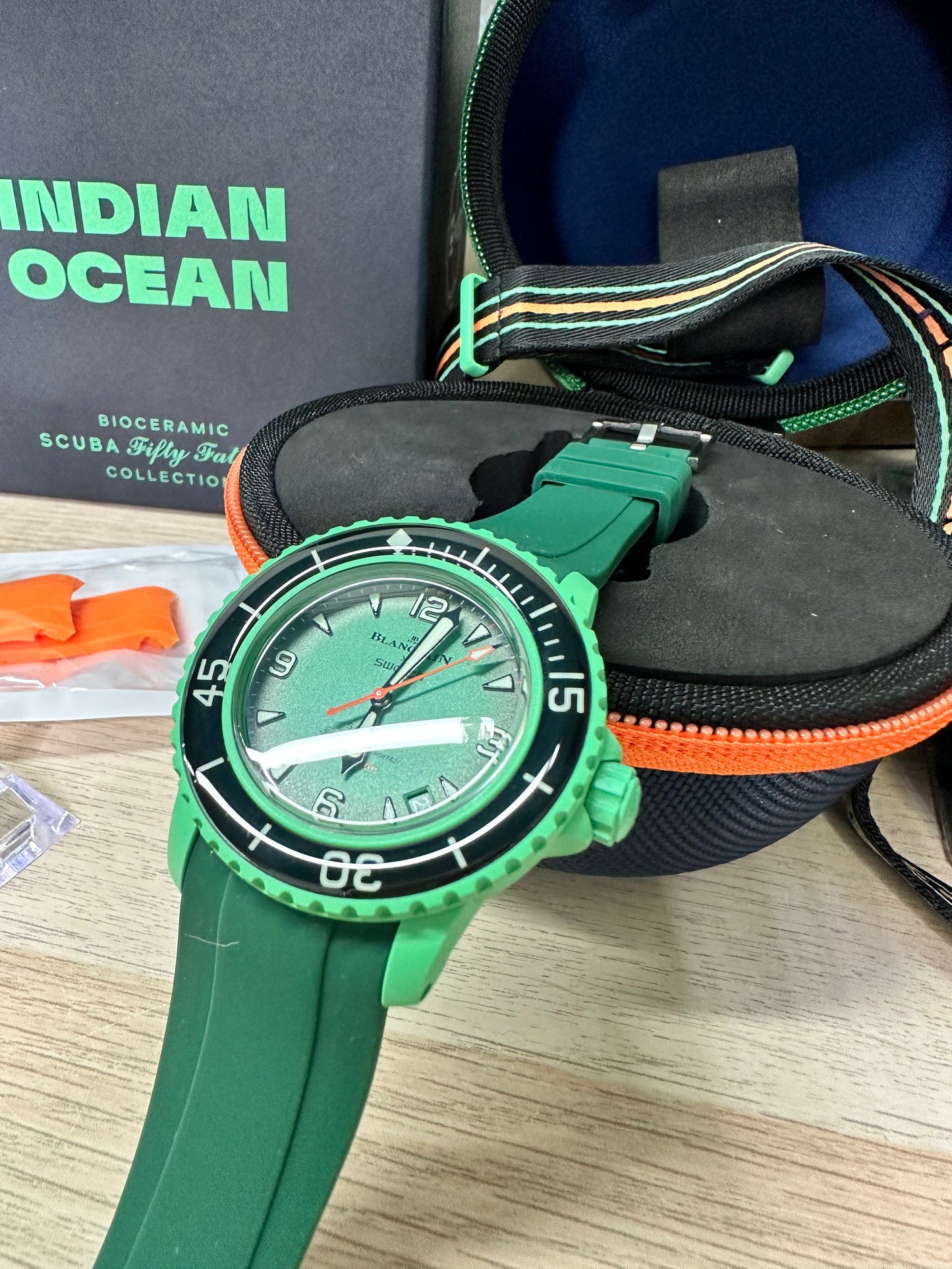 Cinturini BLANC in silicone da 22mm (Es. BlancpainxSwatch)