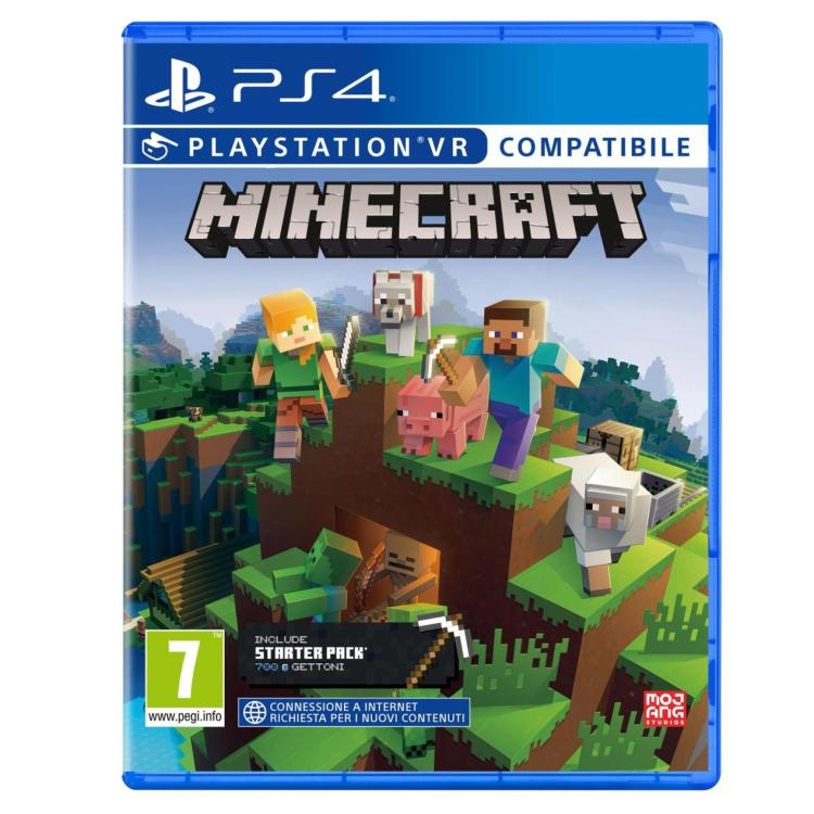 Minecraft PS4 Starter Collection Italian Game PlayStation 4 Video Game New