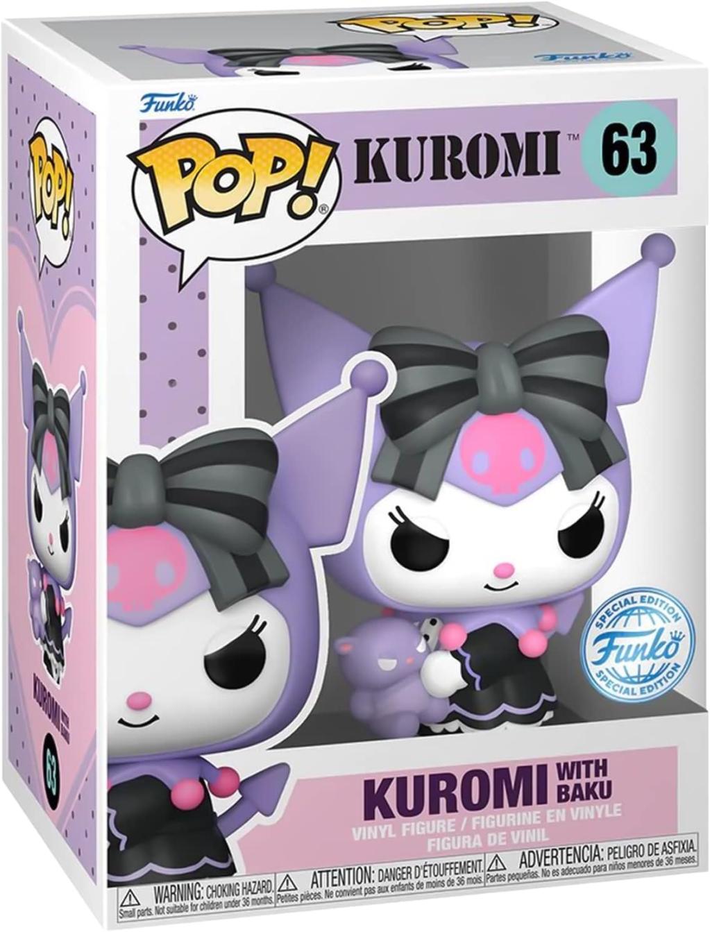 Funko Pop ! Animation Sanrio - (63) Kuromi With Baku Special Edition 9cm