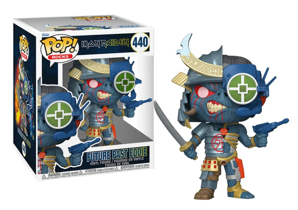 Funko Pop! Super: Iron Maiden (440)- The Future Past Eddie Senjutsu Figure 15Cm