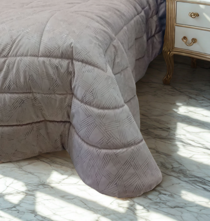 Trapunta Vanessa in velluto glitter – 350 g/m² – Made in Italy