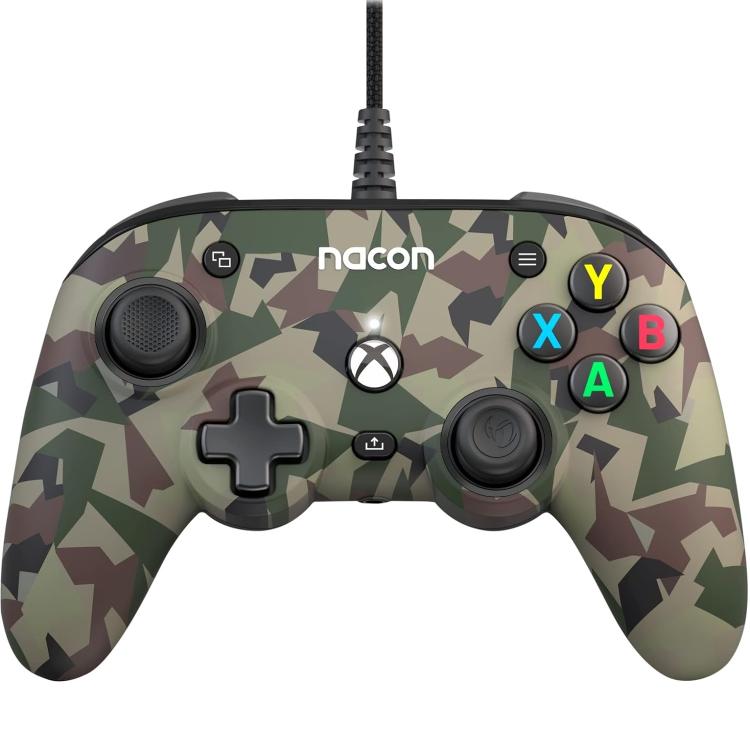 Nacon Pro Compact Controller Xbox Serie X|S One Pc Programmable Sound Camo Green