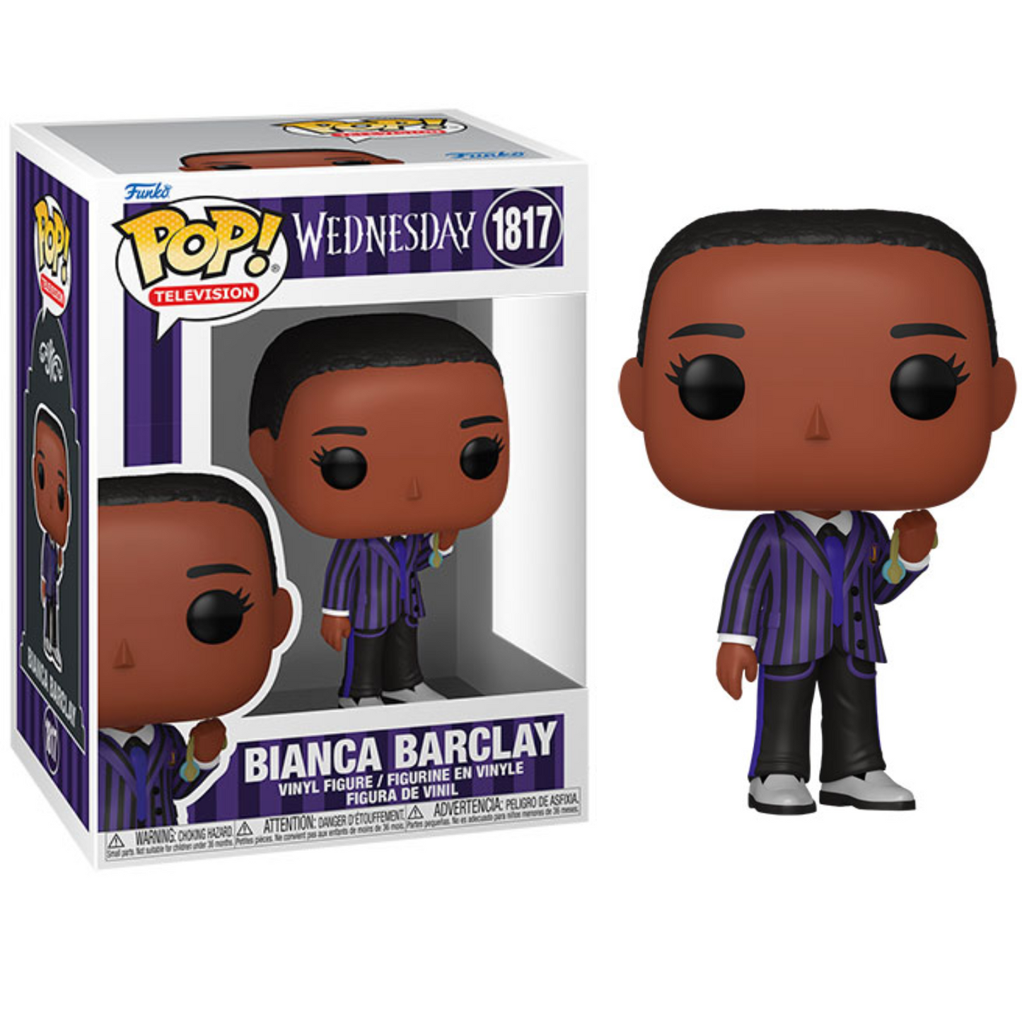 Funko Pop ! Television - Wednesday (1817) Bianca Barclay (Uniform) Vinyl Figure 9cm
