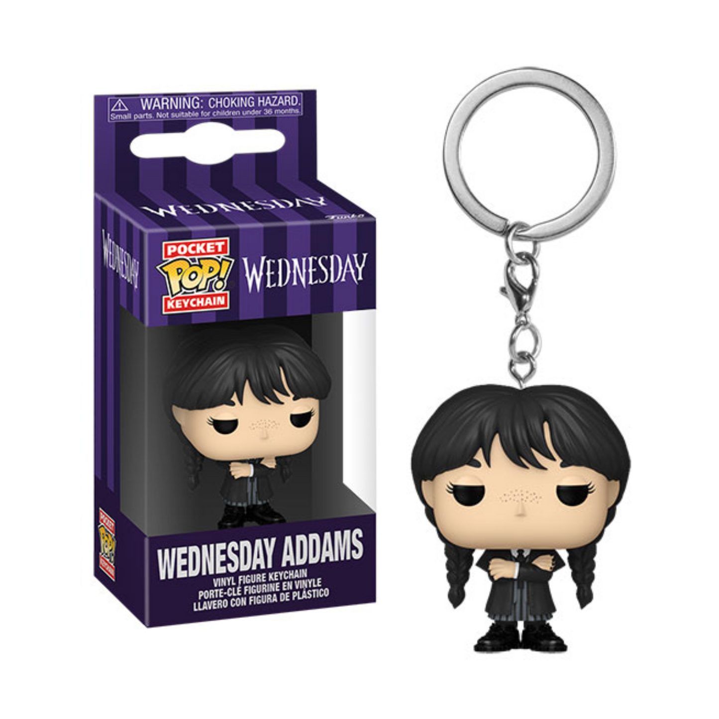 Funko Key ! Wednesday Funko Mercoledi Addams Portachiavi Keychain 4cm