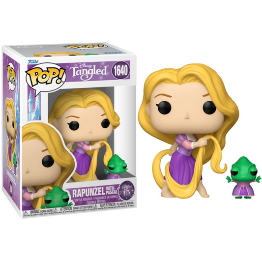 Funko Pop ! Disney - Rapunzel L'Intreccio della Torre - (1640) Rapunzel w/Pascal 9cm