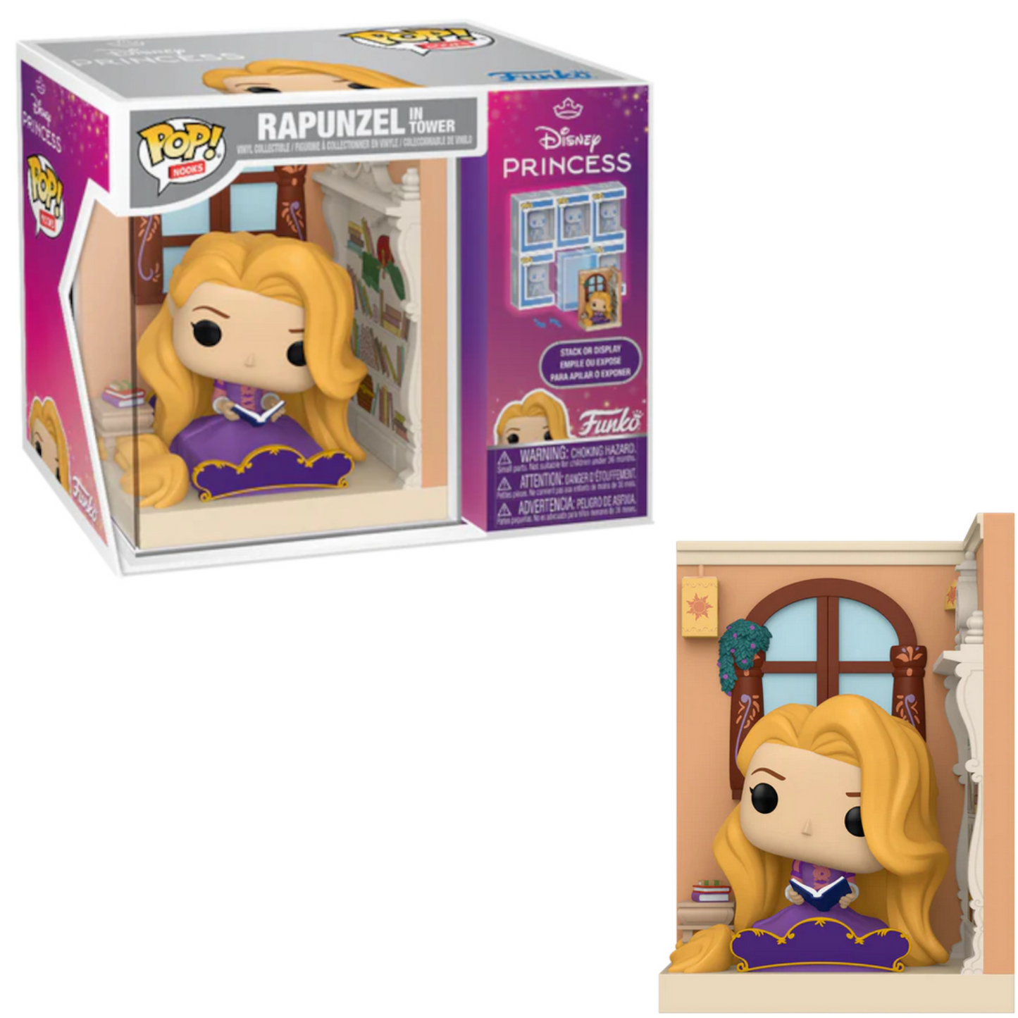 Funko Pop ! Nooks - Disney Princess Rapunzel in Tower (Rapunzel e La Torre)