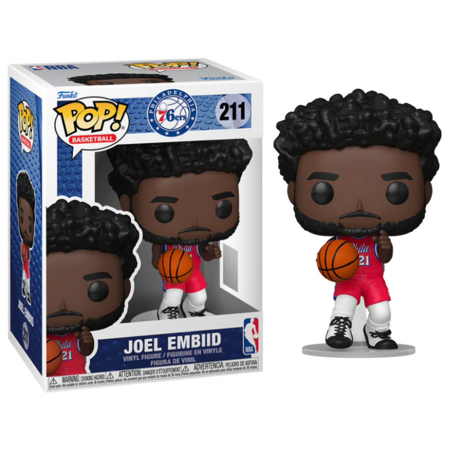 Funko Pop ! NBA - Philadelphia 76ers (211) Joel Embiid Figure Sixers 9cm