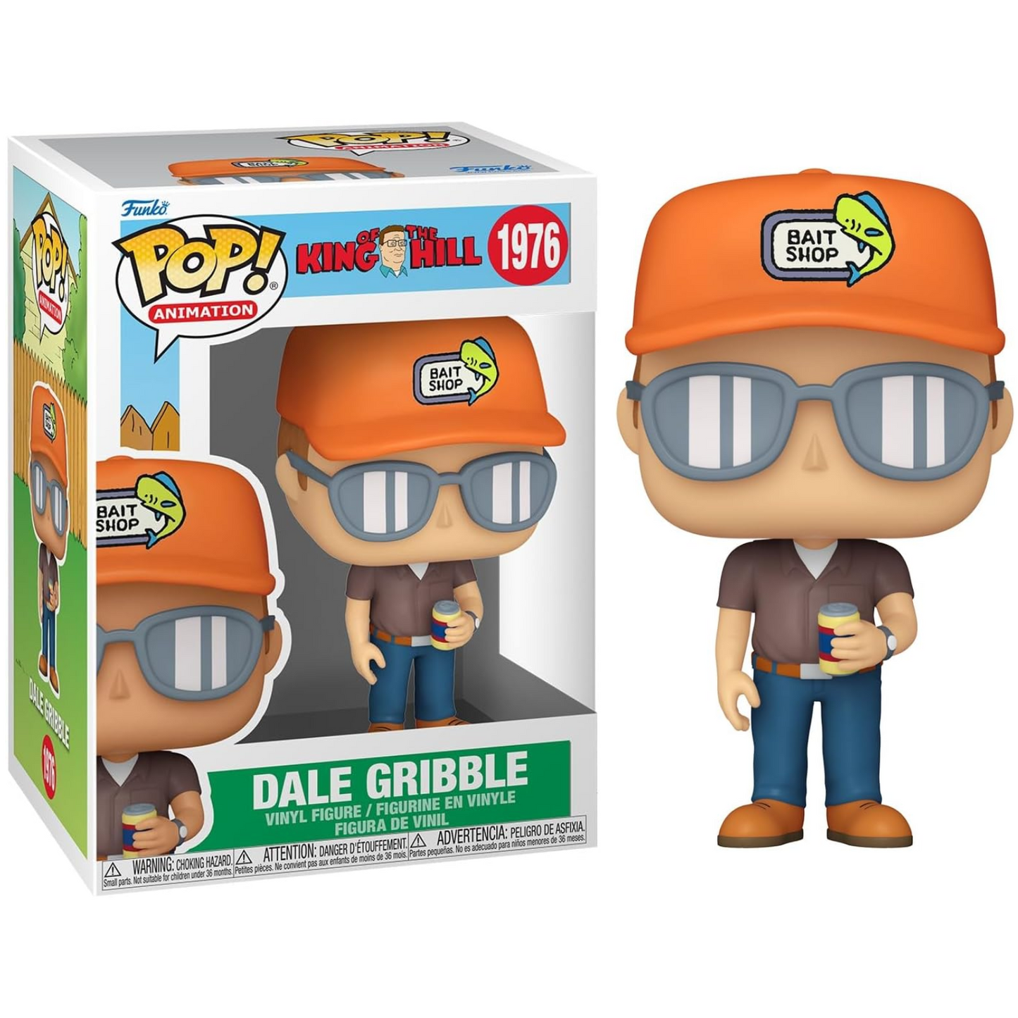 Funko Pop ! Animation - King Of The Hill (1976) Dale Gribble Vinyl Figure 9cm