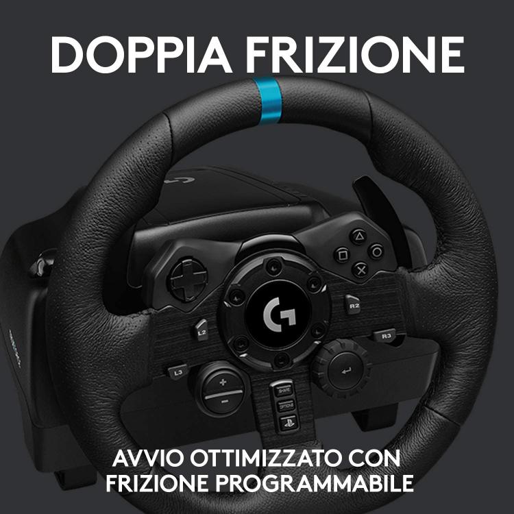 Logitech - G923 Trueforce Racing Wheel and Pedals with Dual Clutch for PS4/PC/PS5 Playstation