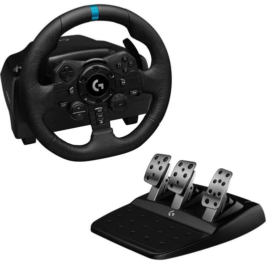 Logitech - G923 Trueforce Racing Wheel and Pedals with Dual Clutch for PS4/PC/PS5 Playstation
