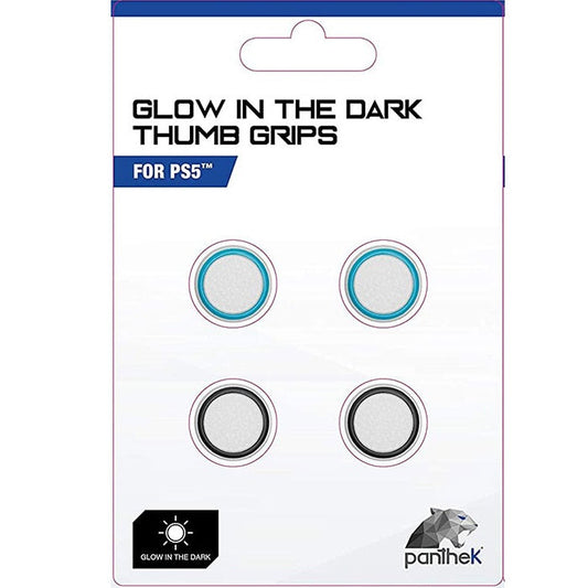 Panthek Thumb Grips Glow In The Dark PS5 Controller Stick Covers Caps Pad