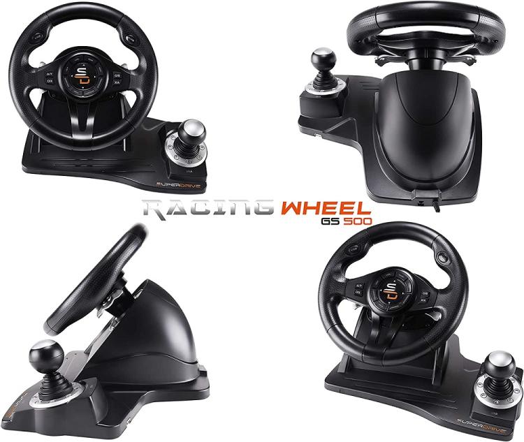 Superdrive Racing Wheel Drive Pro Gs500 Gear Lever Pedals Ps4-Xbox One-Pc-Ps3