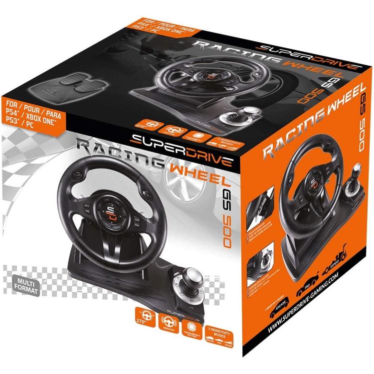Superdrive Racing Wheel Drive Pro Gs500 Gear Lever Pedals Ps4-Xbox One-Pc-Ps3