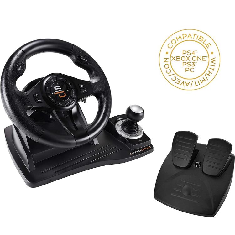 Superdrive Racing Wheel Drive Pro Gs500 Gear Lever Pedals Ps4-Xbox One-Pc-Ps3