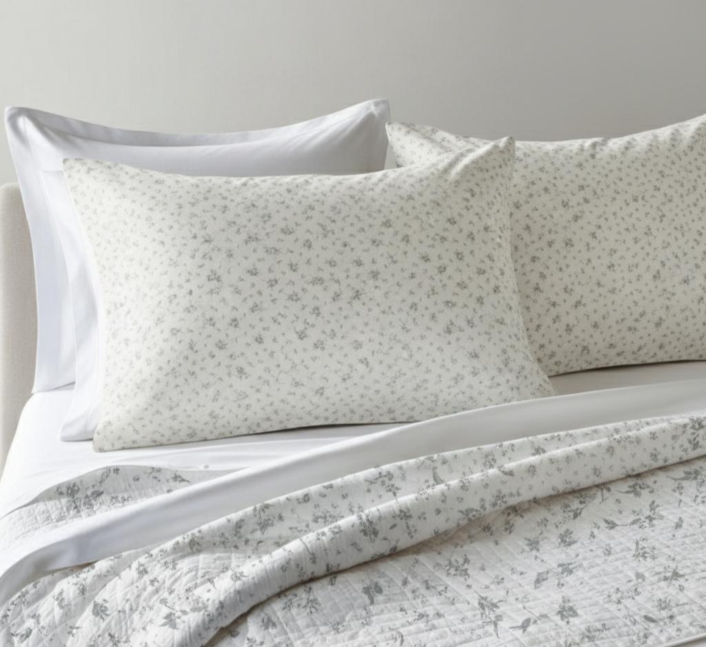 Linea Provenza – Completo Letto Matrimoniale in Cotone Percalle Made in Italy