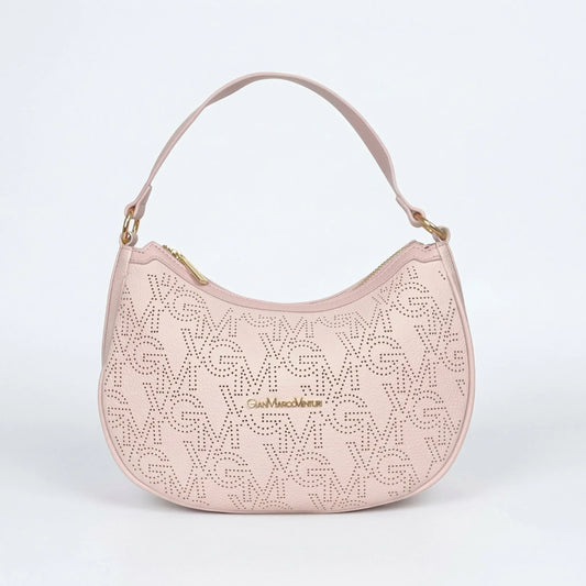 Gianmarco Venturi Borsa Hobo in Ecopelle con Finiture Dorate