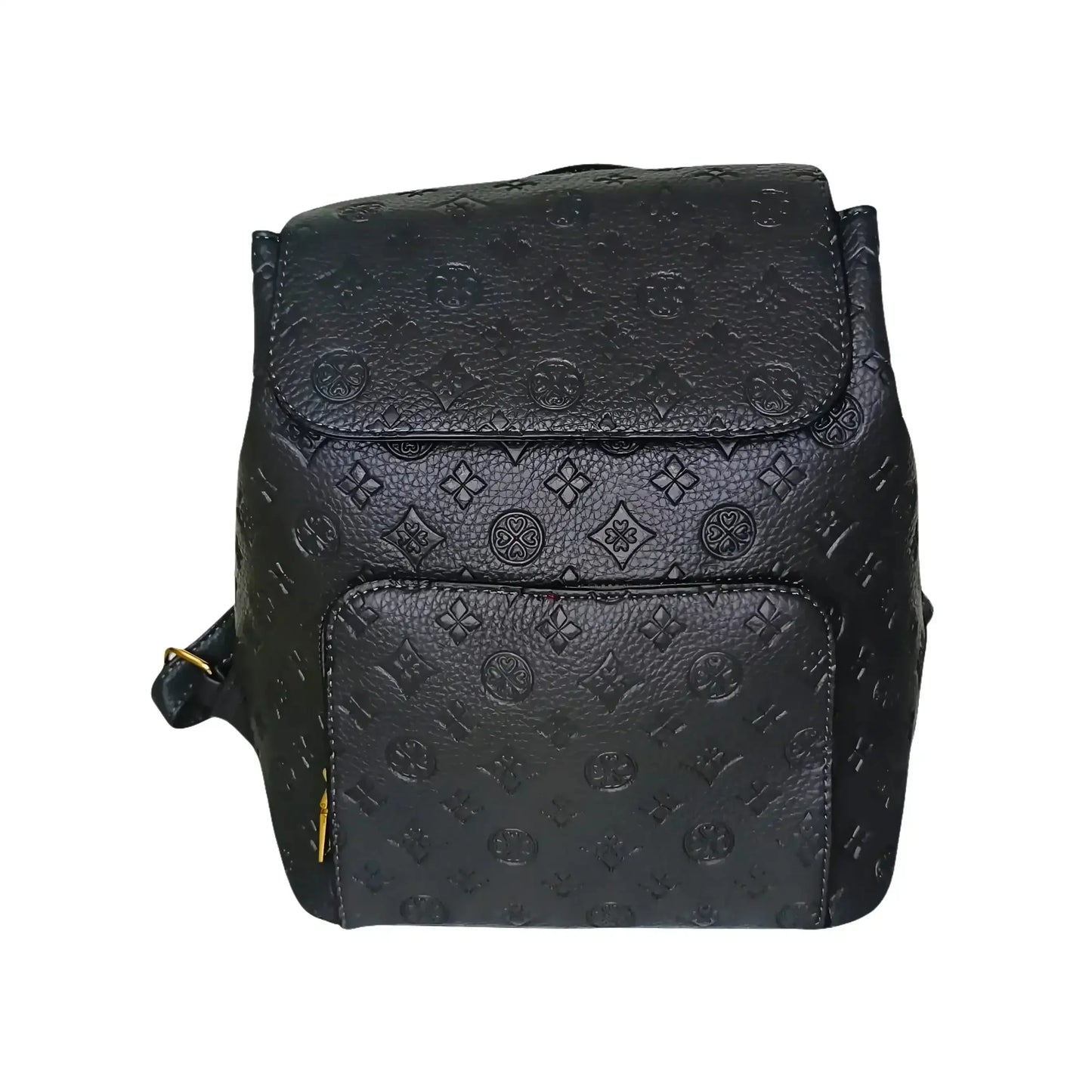 Gray leather backpack - MS-7112